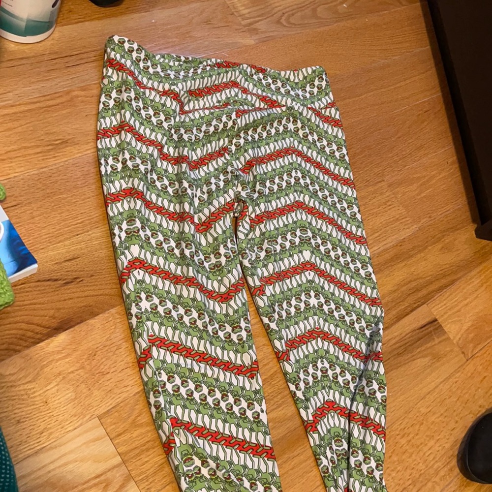 LuLaRoe Kermit The Frog tall & curvy leggings